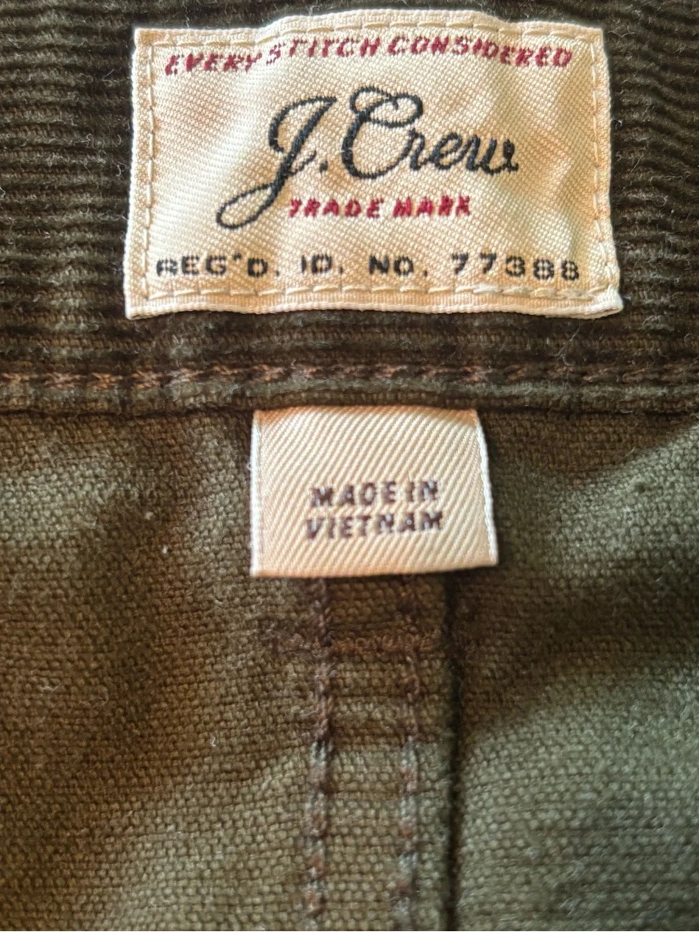 J. Crew Men's Corduroy Pants in Dark Brown